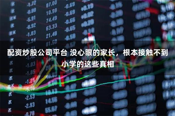 配资炒股公司平台 没心眼的家长，根本接触不到小学的这些真相